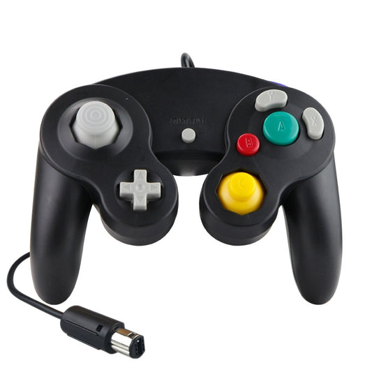 2 PCS Single Point Vibrating Controller Wired Game Controller For Nintendo NGC / Wii, Product color: Black - Gamepads by buy2fix | Online Shopping UK | buy2fix
