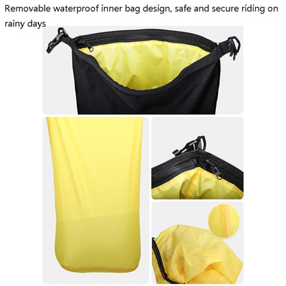 Rhinowalk Multi-Function Motorcycle Rear Seat Bag Combination Rear Shelf Pannier, Colour: Yellow 20L - Bags & Luggages by Rhinowalk | Online Shopping UK | buy2fix