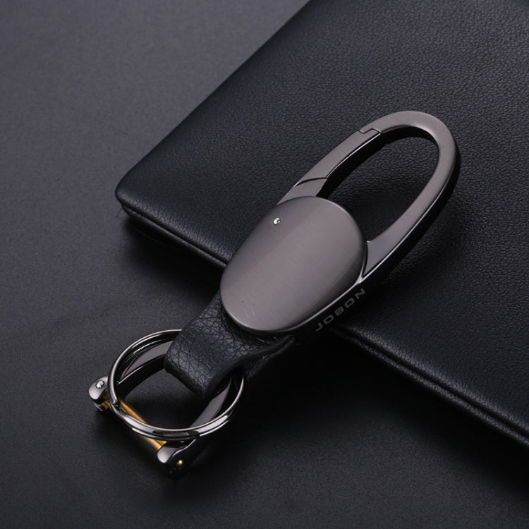 JOBON ZB-167A Horseshoe Car Keychain Men Metal Waist Hanging Keychain(Black) - Key Rings by JOBON | Online Shopping UK | buy2fix