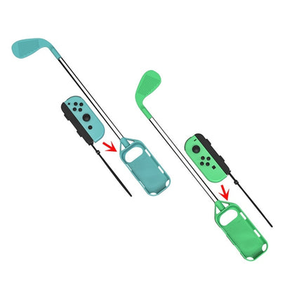 IPLAY HBS-361 Golf Grips Game Accessories For Nintendo Switch(Animal Forest Blue + Animal Forest Green) - Gamepads by IPLAY | Online Shopping UK | buy2fix