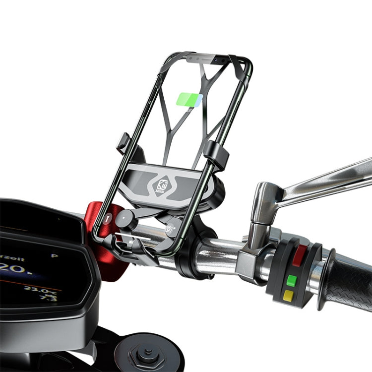 M10 2.4A Charging Version Kewig Motorcycle Electric Car Mobile Phone Navigation Waterproof Bracket - Holder by buy2fix | Online Shopping UK | buy2fix