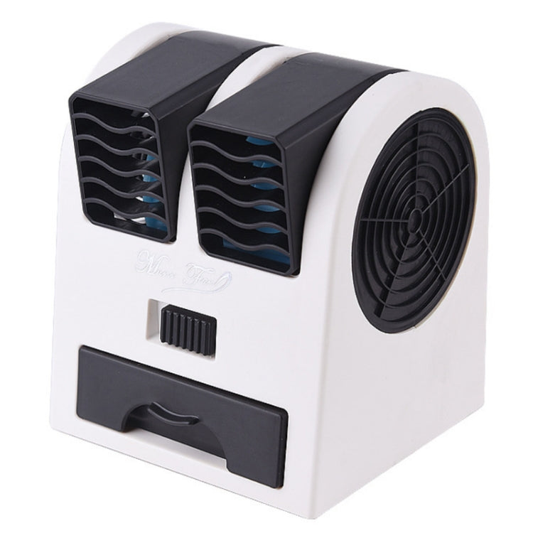 Mini Silent Dual-port Bladeless Cooling Fan(Black) - Consumer Electronics by buy2fix | Online Shopping UK | buy2fix