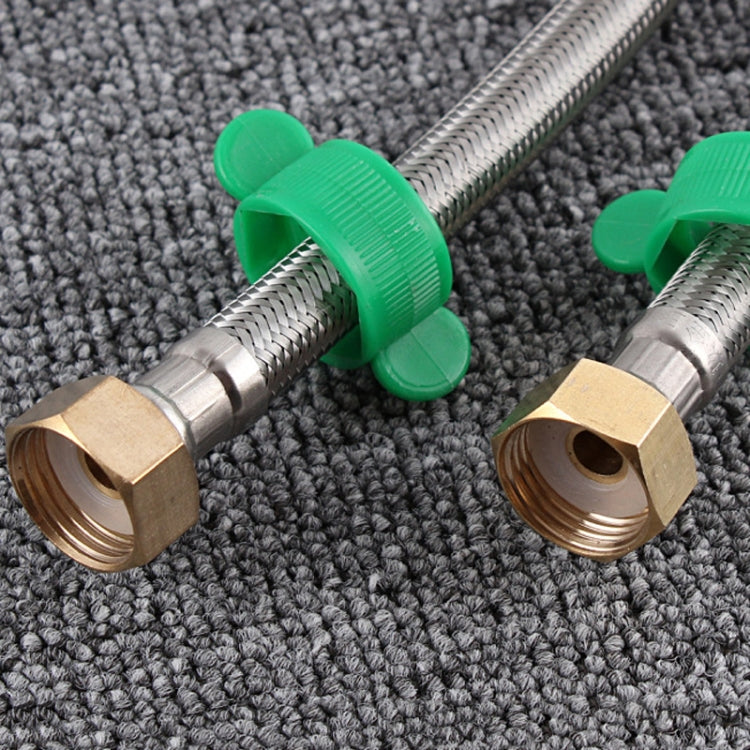 4 PCS 50cm Copper Hat 304 Stainless Steel Metal Knitting Hose Toilet Water Heater Hot And Cold Water High Pressure Pipe 4/8 inch DN15 Connecting Pipe - Home & Garden by buy2fix | Online Shopping UK | buy2fix