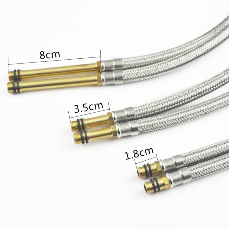 4 PCS Weave Stainless Steel Flexible Plumbing Pipes Cold Hot Mixer Faucet Water Pipe Hoses High Pressure Inlet Pipe, Specification: 80cm 1.8cm Copper Rod - Home & Garden by buy2fix | Online Shopping UK | buy2fix