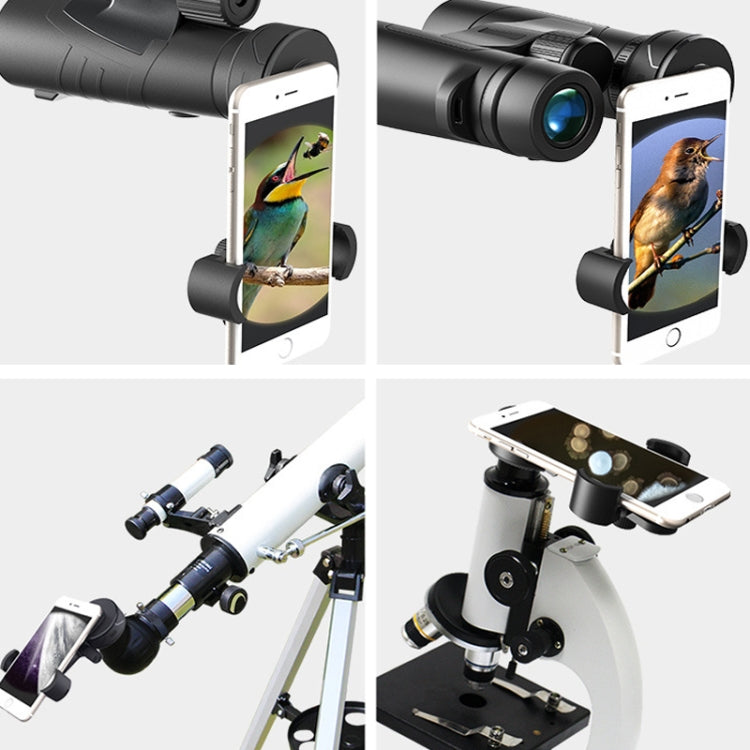 Eyeskey Telescope Phone Holder Camera Holder Telescope Universal Astronomical Mirror Phone Clip, Shape: CM-8M / S(Black) - Accessories by Eyeskey | Online Shopping UK | buy2fix