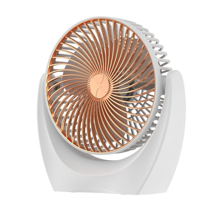 USB Desktop Fan Mini Home Dormitory Portable Fan, Colour: U Type (Gold) - Consumer Electronics by buy2fix | Online Shopping UK | buy2fix