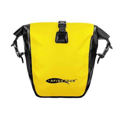 AFISHTOUR FB2039 Outdoor Sports Waterproof Bicycle Bag Large Capacity Cycling Bag, Size: 25L(Yellow) - Bicycle Bags by AFISHTOUR | Online Shopping UK | buy2fix