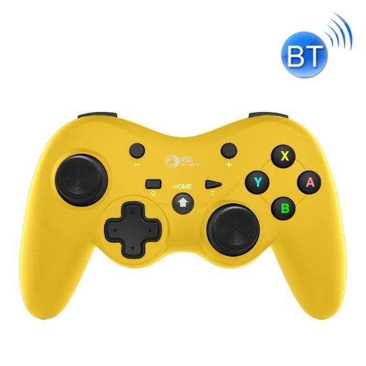 MingPin MB-S810 Wireless Bluetooth Six-Axis Gamepad For Nintendo Switch Pro(Yellow) - Gamepads by MingPin | Online Shopping UK | buy2fix