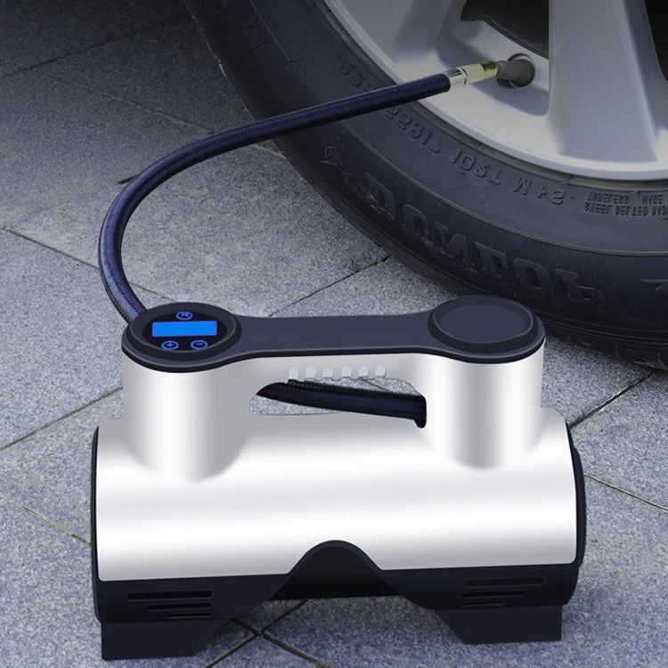 Car Inflatable Pump Portable Small Automotive Tire Refiner Pump, Style: Wired Digital Display With Lamp - In Car by buy2fix | Online Shopping UK | buy2fix