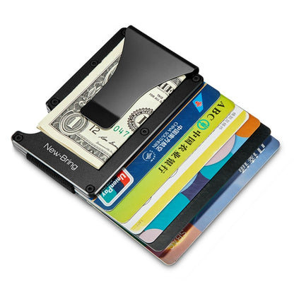 New-Bring Metal Card Holder Men Ultra-Thin Simple Wallet RFID Anti-Theft  Card Holder(Natural Color) - Home & Garden by New-Bring | Online Shopping UK | buy2fix
