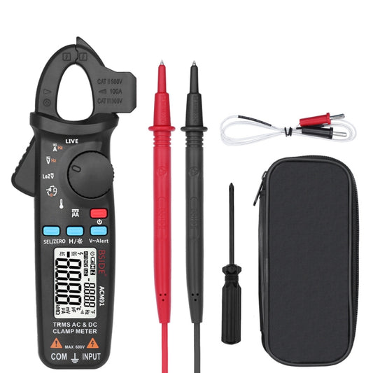 BSIDE ACM91 Digital Clamp Meter AC/DC Current 1mA True RMS Auto Range  Capacitor Tester Multimeter(Black) - Consumer Electronics by BSIDE | Online Shopping UK | buy2fix
