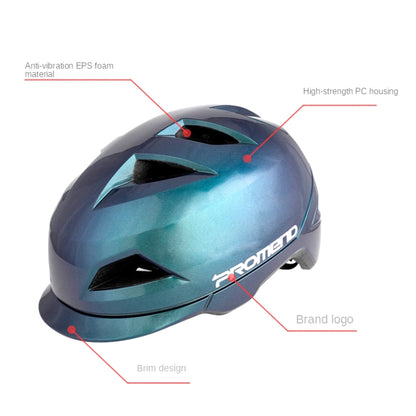 PROMEND 12H19 Summer Cool Motorcycle Riding Half Helmet Helmet Outdoor Off-Road Helmet With Tail Light, Size: Code(Colorful Purple) - Protective Helmet & Masks by PROMEND | Online Shopping UK | buy2fix