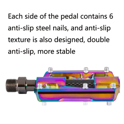 1 Pair PROMEND Three Peilin Bearing Aluminum Alloy CNC Bicycle Colorful Pedal PD-M86CY - Pedals by PROMEND | Online Shopping UK | buy2fix