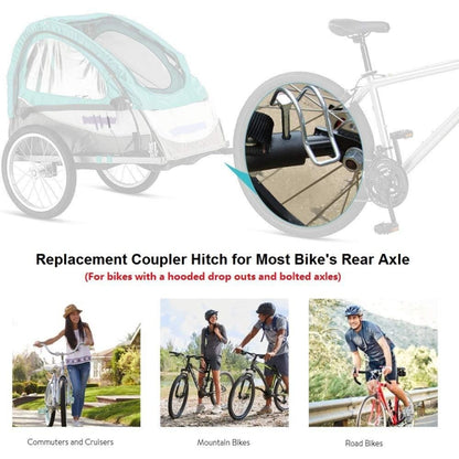 2 PCS Baby Pet Debris Bicycle Trailer Accessories Traction Head, Style: Without Buckle - Retaining Clips by buy2fix | Online Shopping UK | buy2fix