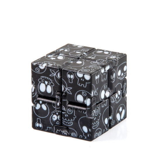3 PCS Infinite Magic Cube Halloween & Christmas Theme Decompression Pocket Cube Second Order Cube Toy(No.335k-10 Skeleton Black White) - Magic Cubes by buy2fix | Online Shopping UK | buy2fix