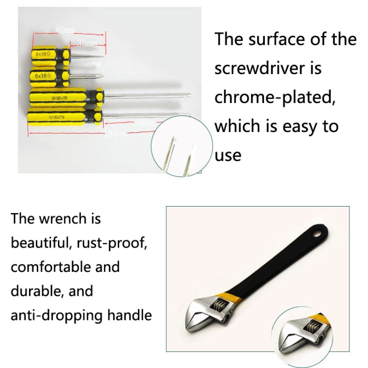 13 In 1 Car Household Multi-Function Hardware Tool Set, Specification: Hardcover 8013-1 - In Car by buy2fix | Online Shopping UK | buy2fix