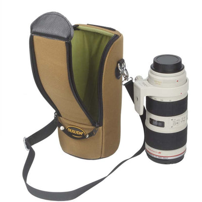 DULUDA 302 Breathable Waterproof And Shockproof Telephoto Camera Lens Bag(Khaki) - Camera Accessories by DULUDA | Online Shopping UK | buy2fix