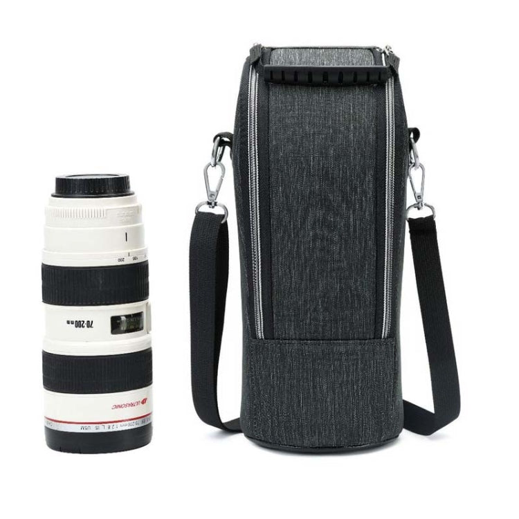 DULUDA 302 Breathable Waterproof And Shockproof Telephoto Camera Lens Bag(Gray Black) - Lens Bag by DULUDA | Online Shopping UK | buy2fix