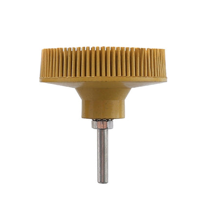 Electric Drill Disc Brush Emery Deburring Polishing Rubber Sanding Brush, Style: 3 Inch Yellow - Abrasive Tools & Accessories by buy2fix | Online Shopping UK | buy2fix