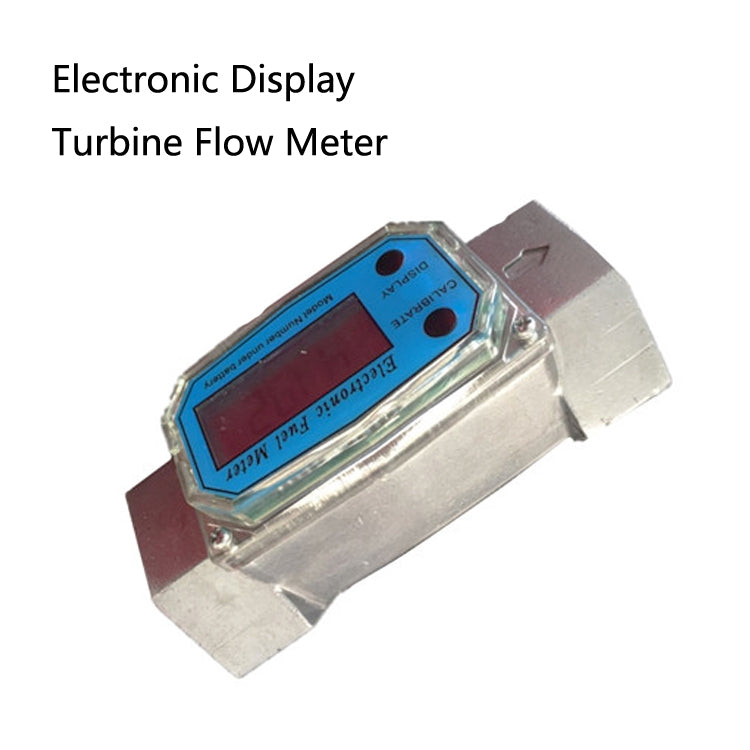 BD-H01 Electronic Display Turbine Flow Meter Metering Diesel Kerosene Methanol Urea Flow Meter Count Flow Meter, Specification: 1.5 Inch - In Car by buy2fix | Online Shopping UK | buy2fix