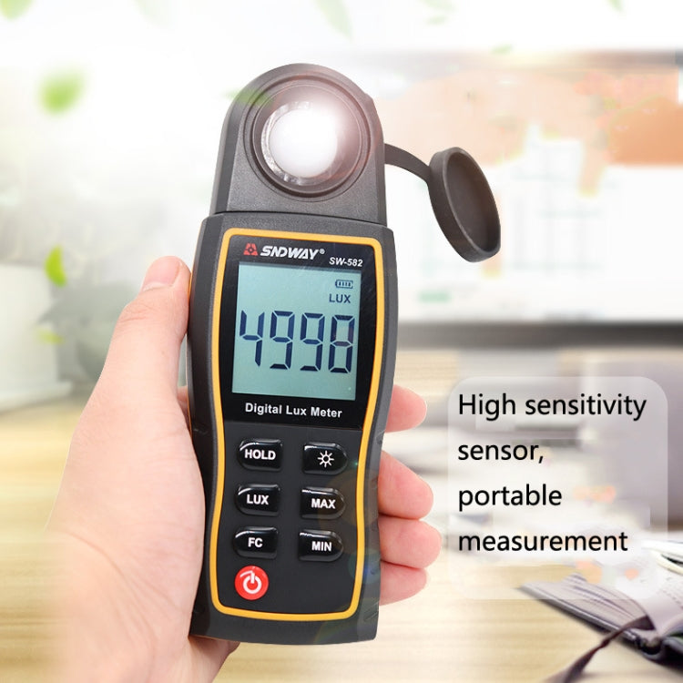 SNDWAY SW582 Handheld Digital Illuminance Meter High-Precision Digital Light Meter(SW582) - Consumer Electronics by SNDWAY | Online Shopping UK | buy2fix