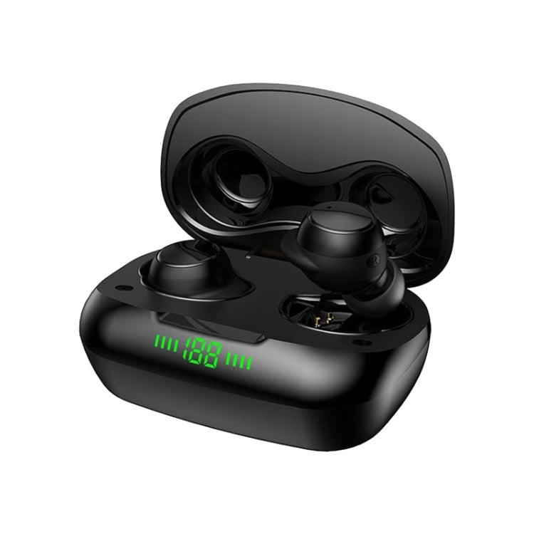 TWS-24 Bluetooth 5.0 Wireless Noise Cancelling Waterproof Touch Control Mini Earphone Support Voice Assistant(Black) - TWS Earphone by buy2fix | Online Shopping UK | buy2fix