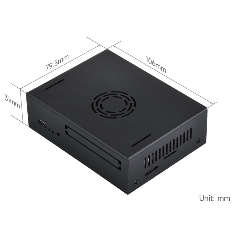 Waveshare 25311 Metal Case For VisionFive2 Board, With Cooling Fan - Mini PC Accessories by Waveshare | Online Shopping UK | buy2fix