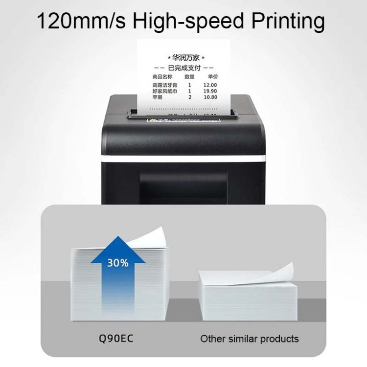 Xprinter XP-Q90EC 58mm Portable Express List Receipt Thermal Printer, Style:USB Port(UK Plug) - Consumer Electronics by Xprinter | Online Shopping UK | buy2fix