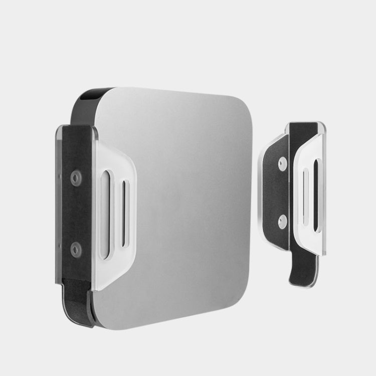 Multi-Function Tablet Bracket Router Desktop Wall Storage Bracket For Mac Mini(Transparent) - Desktop Holder by buy2fix | Online Shopping UK | buy2fix