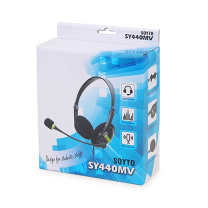SOYTO SY440MV Teaching Office Network Class Student Education Computer Headset, Style: Black USB - Multimedia Headset by SOYTO | Online Shopping UK | buy2fix
