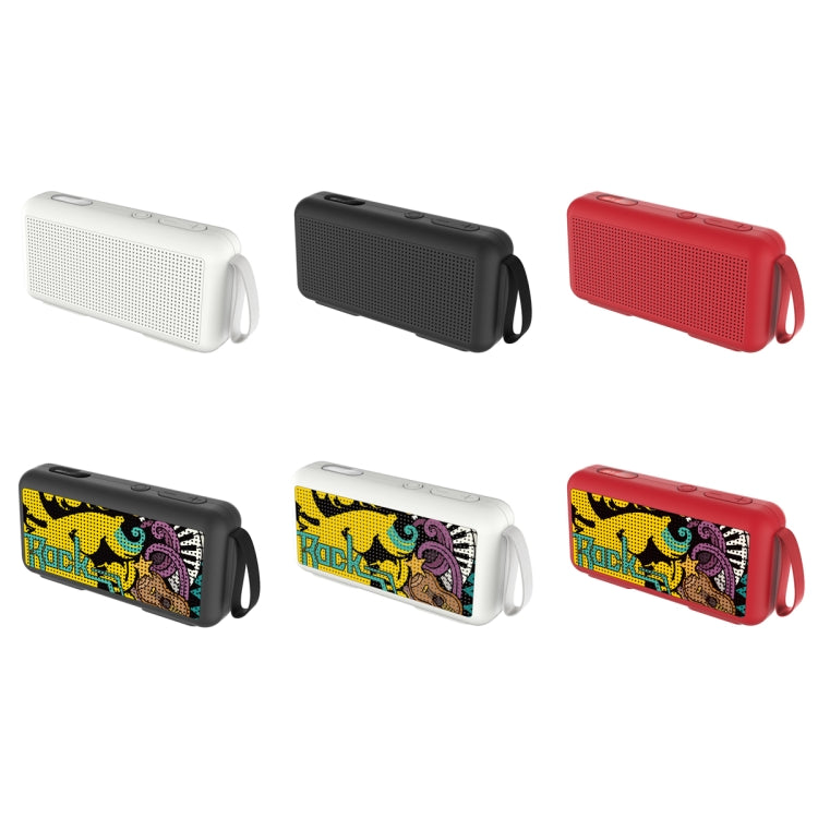 DoRealMe F0 TWS Mini Graffiti Bluetooth Speaker Support FM / TF Card(Red Graffiti) - Mini Speaker by buy2fix | Online Shopping UK | buy2fix