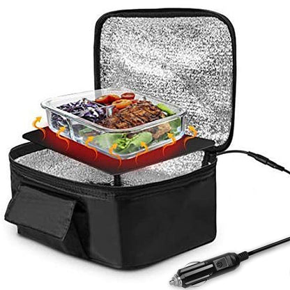 MZL005 12V Food Warmers Electric Heater Lunch Box Container(Black) - In Car by buy2fix | Online Shopping UK | buy2fix