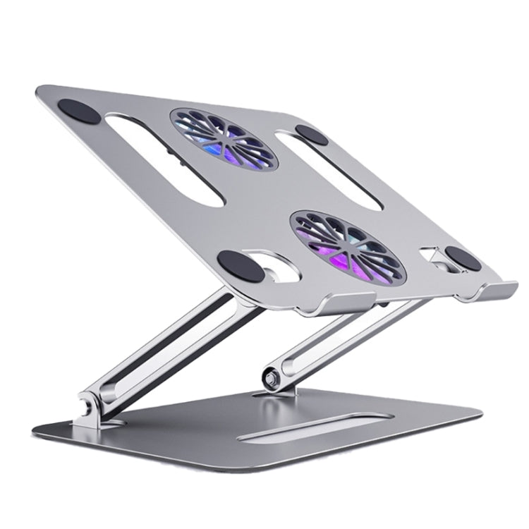 BONERUY P43F Aluminum Alloy Folding Computer Stand Notebook Cooling Stand, Colour: Silver with Type-C Cable - Cooling Pads by BONERUY | Online Shopping UK | buy2fix