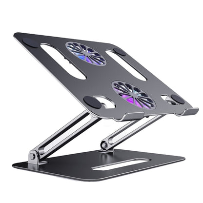 BONERUY P43F Aluminum Alloy Folding Computer Stand Notebook Cooling Stand, Colour: Gray with Type-C Cable - Cooling Pads by BONERUY | Online Shopping UK | buy2fix