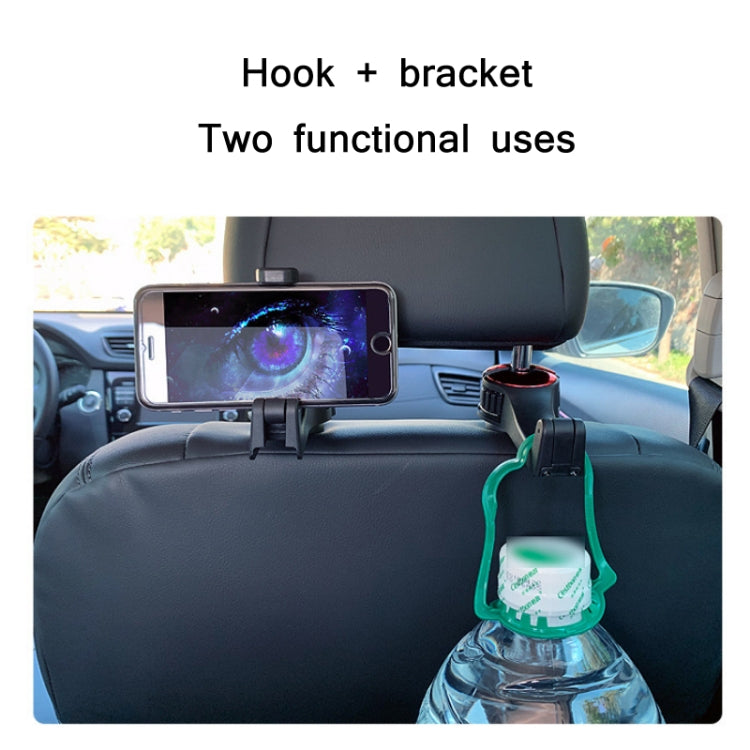 2 PCS Car Multifunctional Rear Headrest Mobile Phone Hook(Second Generation Blue) - In Car by buy2fix | Online Shopping UK | buy2fix