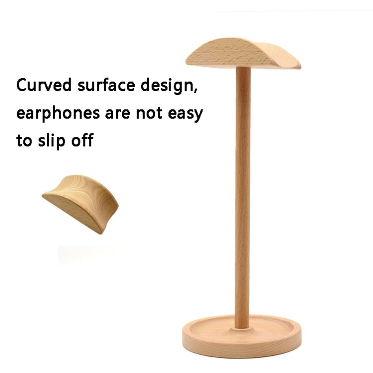 AM-EJZJ001 Desktop Solid Wood Headset Display Stand, Style: D - Apple Accessories by buy2fix | Online Shopping UK | buy2fix