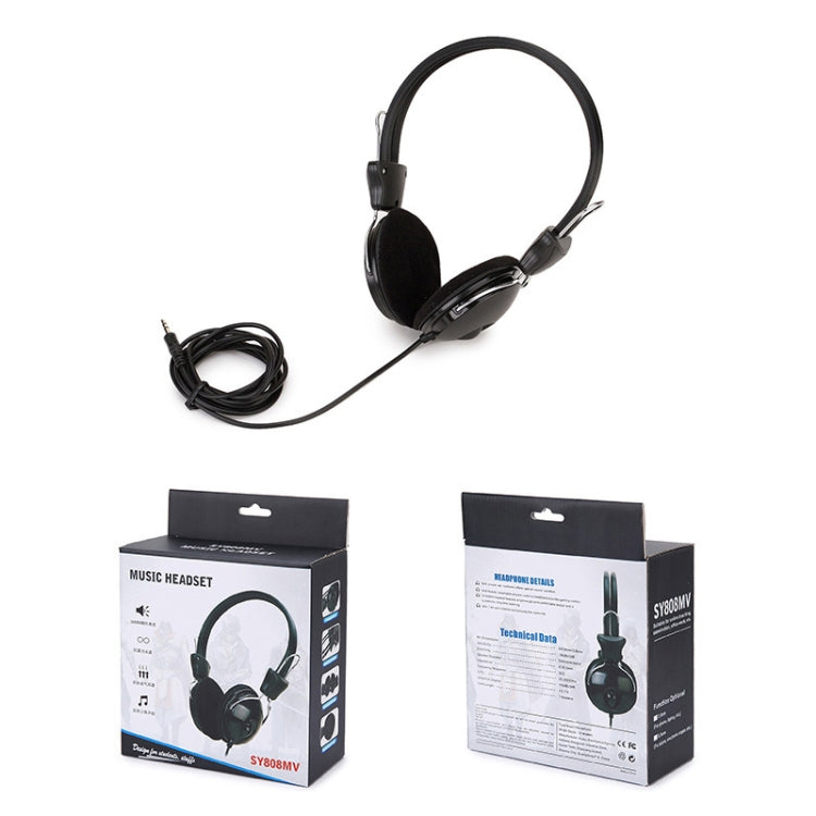 Soyto SY808MV Online Class Office Computer Headset, Cable Length: 1.6m, Color: Black 3.5mm - Multimedia Headset by Soyto | Online Shopping UK | buy2fix