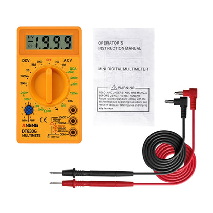 2 PCS ANENG DT830G Portable Digital Multimeter(Black) - Consumer Electronics by ANENG | Online Shopping UK | buy2fix