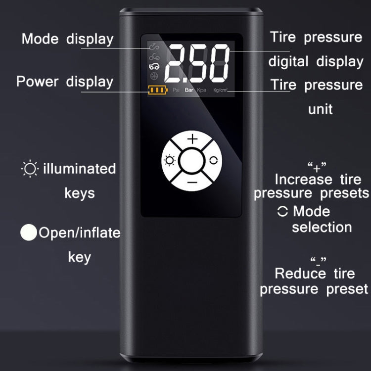 Car Portable Digital Display Electric Air Pump, Specification: L2775 Wireless Version 4000 mAh - In Car by buy2fix | Online Shopping UK | buy2fix
