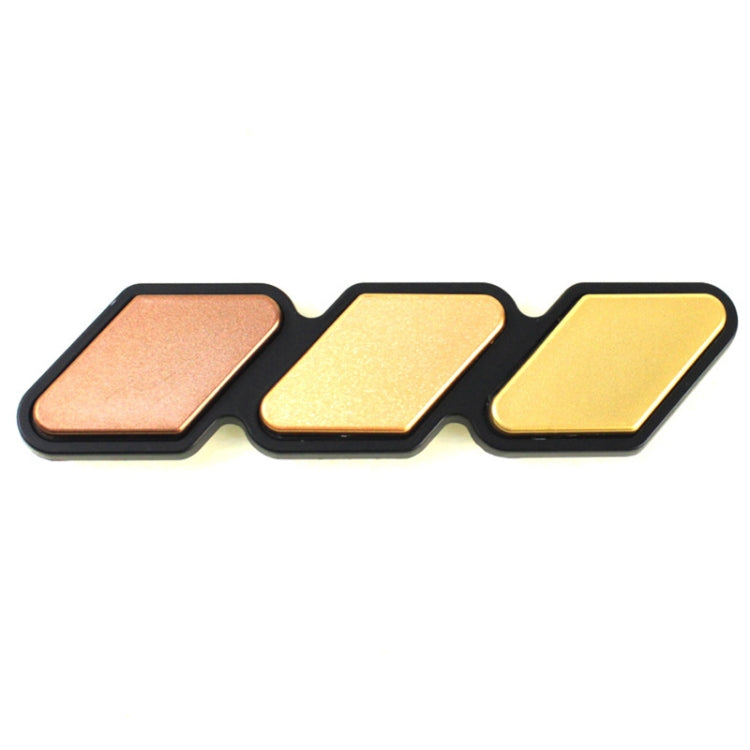 2 PCS Universal Three-color Car Sticker(Gold) - In Car by buy2fix | Online Shopping UK | buy2fix