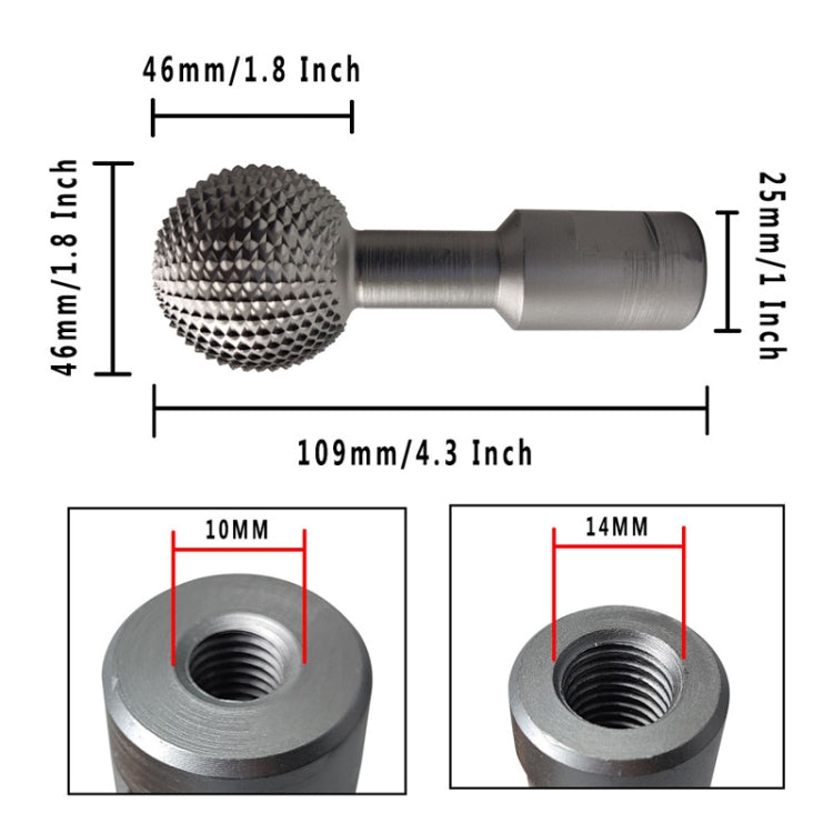 10mm Spherical Wood Groove Carving Knife - Abrasive Tools & Accessories by buy2fix | Online Shopping UK | buy2fix