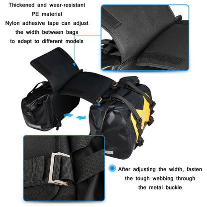 AFISHTOUR FM2021 Large Capacity Waterproof Motorcycle Rear Seat Bag, Color: Black - In Car by AFISHTOUR | Online Shopping UK | buy2fix