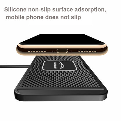 C1 30cm Short Cable 15W QI Car Wireless Charging Anti-Skid Pad - In Car by buy2fix | Online Shopping UK | buy2fix