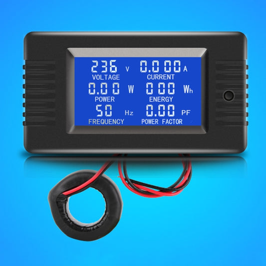 Peacefair English Version Multifunctional AC Digital Display Power Monitor, 100A (Closed CT) - Current & Voltage Tester by Peacefair | Online Shopping UK | buy2fix