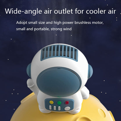 6052 USB Charging Mini Astronaut Shape Bladeless Fan(Blue) - Consumer Electronics by buy2fix | Online Shopping UK | buy2fix