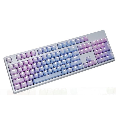 104 Keys Light-transmitting Dip-dyed Keycaps(Blue Enchantress) - Other by buy2fix | Online Shopping UK | buy2fix