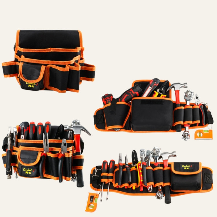 Onkel.J Electrician Waist Bag Canvas Multifunctional Tool Bag, Series: A Type - Storage Bags & Boxes by buy2fix | Online Shopping UK | buy2fix