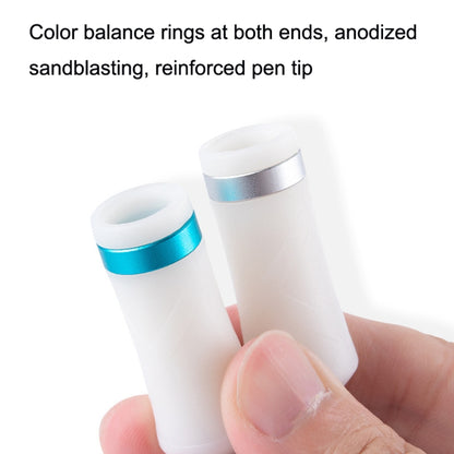 3 PCS Beginners Non-slip Wear-resistant Portable Rotating Pen(White + Blue) - Fidget Cube by buy2fix | Online Shopping UK | buy2fix