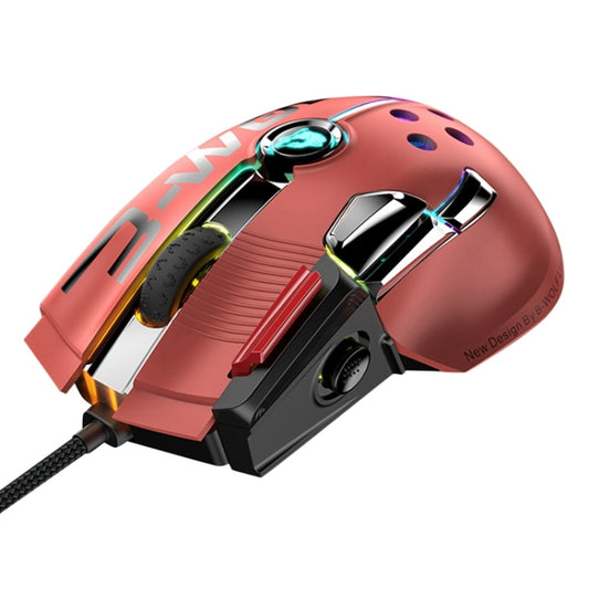 ZIYOU LANG M2 11 Keys 1200DPI Game Drive Free Macro Definition Wired Mouse, Cable Length: 1.7m(Orange Red) - Wired Mice by ZIYOU LANG | Online Shopping UK | buy2fix