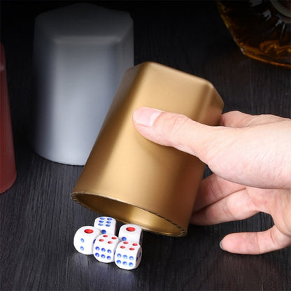 6 PCS Bar Thickening Anti-skid Dice Cup, Style: Little Waist(Golden) - Gambling by buy2fix | Online Shopping UK | buy2fix